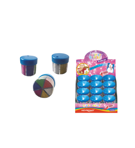 Brillo, Pote x 6 Colores, 10 g. c.u., Und.