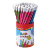 Lápices de Grafito, 2B, Mina 2.2 mm., Pote x 72 Unds. (cuerpo colores)