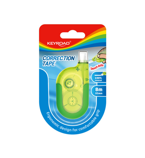 Corrector en Cinta, 5 mm x 8 m., Blister x 1 Und.