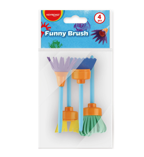 Brochas Infantiles, Funny, Brush, Pack x 4 Unds.