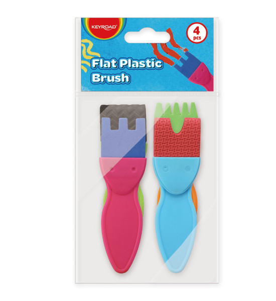 Brochas Infantiles, Funny, Painting Brush, Pack x 4 Unds.
