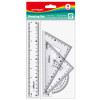 Juego Geometrico Plástico, Rígido, 20 cm. Versión Económica