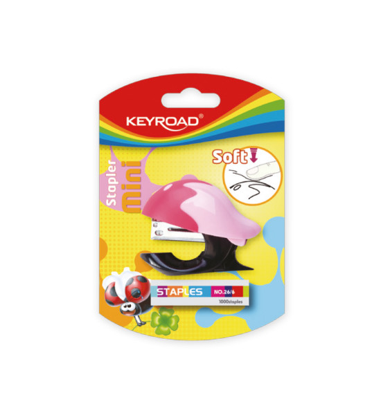Set Grapadora Mini + Grapas 26/6, Blister.