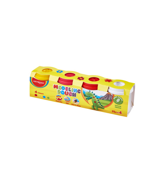 Masillas, Play Dough, Caja 4 Potes x 75 g. c.u. Col. Surt.