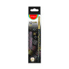 Lápiz de Grafito, HB, Circulares, Mina 2.2 mm, Luxury Black Wood - Metallic Design., Caja x 12 Unds.