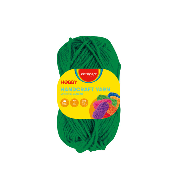 Ovillo de Lana Escolar, Rollo x 25 gramos, Verde Oscuro