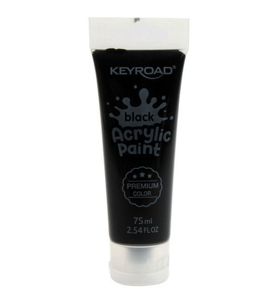 Pint. Acrílica, Acrylic Paint 75 mL, Negro, 1 Und