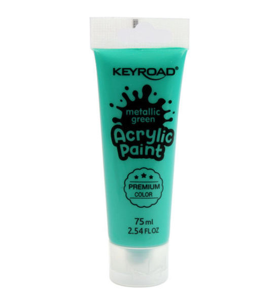 Pint. Acrílica, Acrylic Paint 75 mL, Verde Metálico, 1 Und