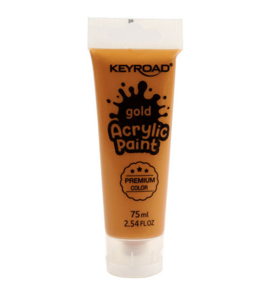 Pint. Acrílica, Acrylic Paint 75 mL, Dorado Metálico, 1 Und