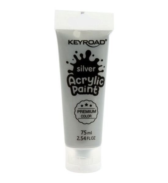 Pint. Acrílica, Acrylic Paint 75 mL, Plateado Metálico, 1 Und