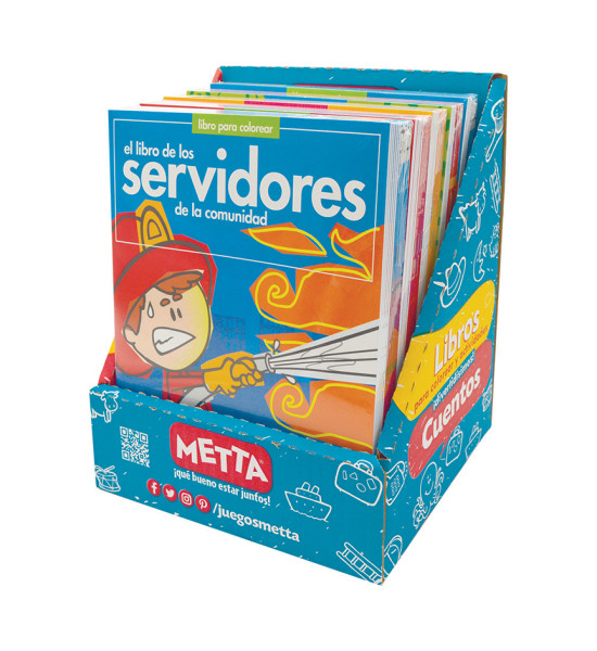 Libros para Colorear, Gente, Exh x 60 Unds x 20 pág, c.u.