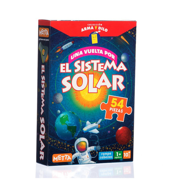 Rompecabezas Reversible, Sistema Solar, 54 piezas, (+10 años), Unidad