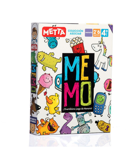 Juego Memoria de Asociación, 80 piezas, (+4 años), Unidad