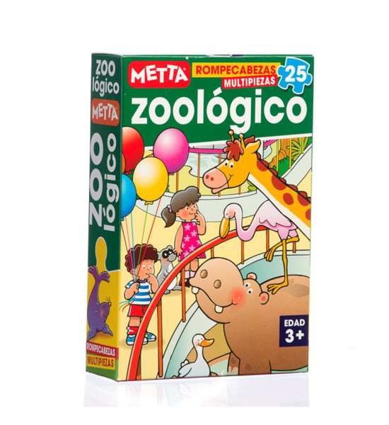Rompecabezas, Zoológico, 25 piezas, (+3 años), 1 Und.