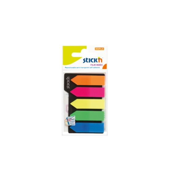 Film Index, (42 mm x 12 mm), 25 Flechas x Color, 5 Colores Neón x Blister.