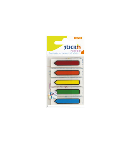 Film Index, (45 mm x 12 mm), 20 Flechas x Color, 5 Colores x Blister.