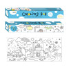 Rollo para Colorear, Adhesivo, 31.5 cm x 355 cm, Diseño Viajes, Unidad