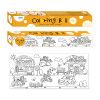 Rollo para Colorear, Adhesivo,31.5 cm x 355 cm, Diseño Happy Hour, Unidad