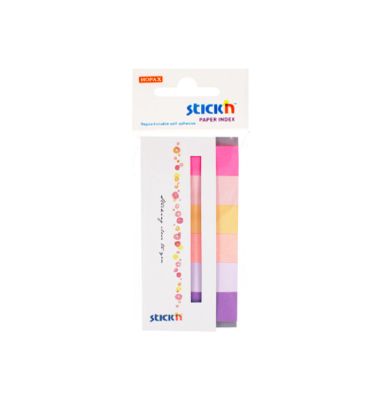 Paper Index, (45 mm x 15 mm), Blister x 6 Col. Spring, 30 Barras x Color