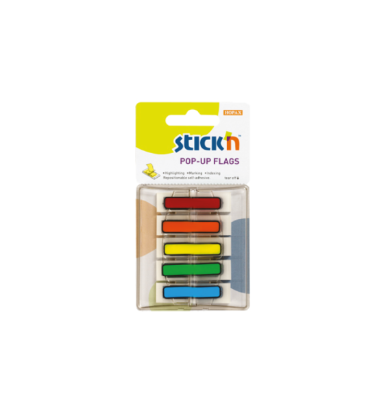 Film Index, Pop-Up, (45 mm x 12 mm), 40 Tiras x Color, 5 Colores x Blister.