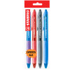 Bolígrafo Retractil, Performer+ Grip, Punta Fina 0.38 mm, Pack x 4 Unds. Colores Surtidos