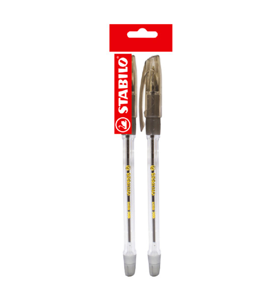 Bolígrafo, Bille 508, Punta Media 0.45 mm, Negro, Pack x 2 Unds.