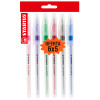 Bolígrafo, Liner 808, Punta Media 0.45 mm, cuerpo traslúcido, Pack x 6 Unds. 6 Colores Surtidos