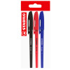 Bolígrafo, Re-Liner 868F, Punta Aguja 0.5 mm, Pack x 3, Azul, Negro, Rojo