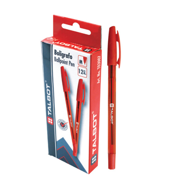 Bolígrafo, Puta Media 0.45 mm, Rojo, Caja x 12 Unds.