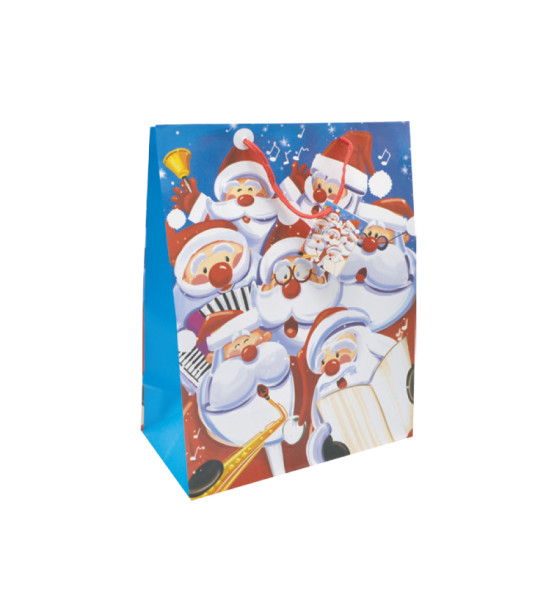 Bolsas de Regalo de Papel, Tam. Large, 26.2 cm x 32.6 cm, Navidad, 1 Und.