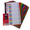 Separadores plásticos, Multicolor, Tam. A4, Números 1 al 31