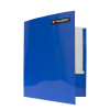 Folder Satinado, con 2 Bolsillos, Tam. Carta, Azul. Unidad
