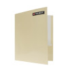 Folder Satinado, con 2 Bolsillos, Tam. Carta, Crema. Unidad