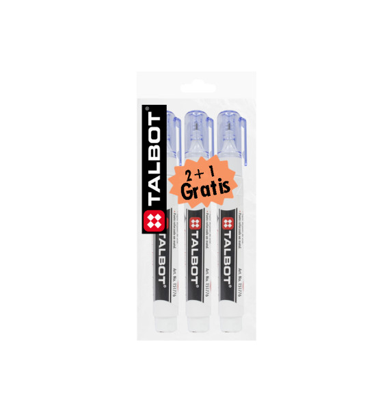 Corrector Líquido, Tipo Lápiz, 8 mL, Pack x 3 Unds.