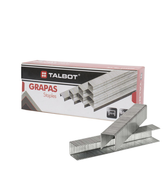 Grapas 26/6, Caja x 5,000 Grapas, 1 Und.