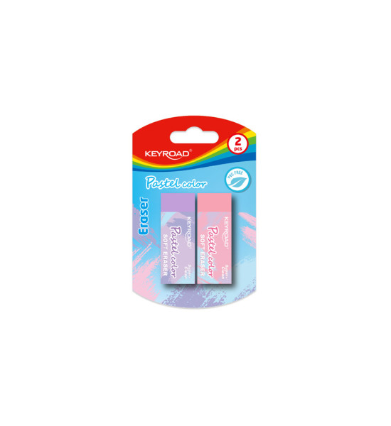 Borrador, Tec-Eraser Pastel (61x22x12 mm), Blister x 2 Unds.