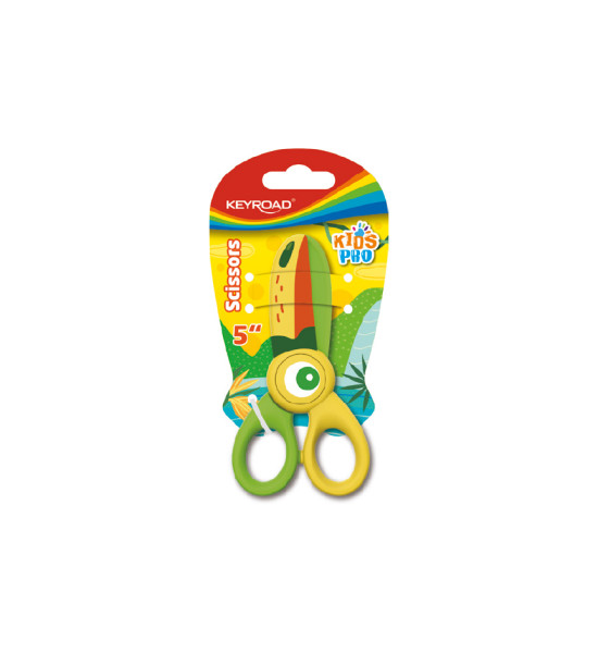 Tijeras, Nivel Inicial, 5 pulg, Plástica Kids Pro New, Bl x 1 Und. Surt