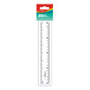 Regla Plástica, Rígida, 20 cm. (solo cm), Pack x 1 Und.
