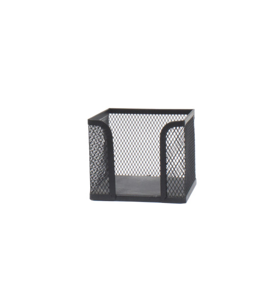 Porta Notas, Metálico, (8.5 cm Alto x 9.3 cm Ancho x 9.3 cm Prof), Negro, Unidad