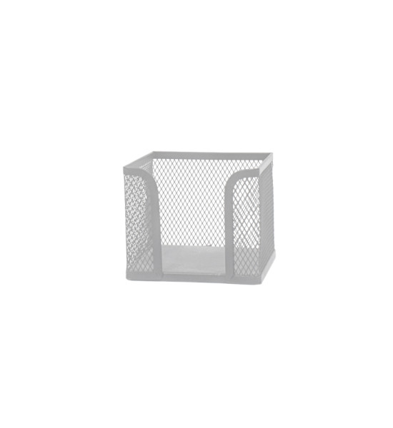 Porta Notas, Metálico, (8.5 cm Alto x 9.3 cm Ancho x 9.3 cm Prof), Plateado, Unidad