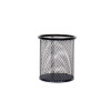 Porta Lápices, Metálico, Circular, (9.5 cm Alto x 8.5 cm Ancho x 8.5 cm Prof),  Negro, Unidad