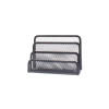 Organizador de Sobres, Metálico, 3 Compartimentos, (13.5 cm Alto x 17.5 cm Ancho x 8 cm Prof), Negro. Unidad