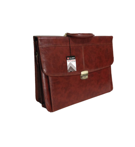 Maletín Ejecutivo,  Estilo Cuero, Modelo 3, Marrón, 1 Und. 