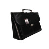 Maletín Ejecutivo,  Estilo Cuero, Modelo 2, Negro, 1 Und. 