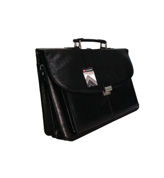 Maletín Ejecutivo,  Estilo Cuero, Modelo 2, Negro, 1 Und. 