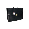Maletín Ejecutivo,  Estilo Cuero, Modelo 1, Negro, 1 Und. 
