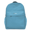 Mochila Escolar, 41 x 32 x 12.5 cm, Colores Lisos, Celeste, 1 Und.
