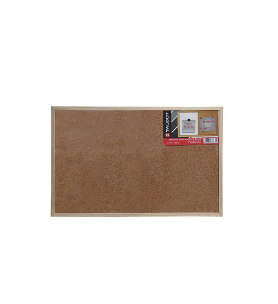 Pizarra de Corcho, 30 cm x 40 cm (12" x 16"), Marco de Madera, Unidad. 