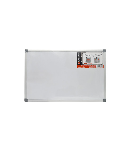 Pizarra Blanca, Magnética, 30 cm x 40 cm (12" x 16"),  Marco de Aluminio, Unidad. 