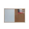 Pizarra Blanca y de Corcho, 40 cm x 60 cm (16" x 24"), Marco de Mardera, Unidad